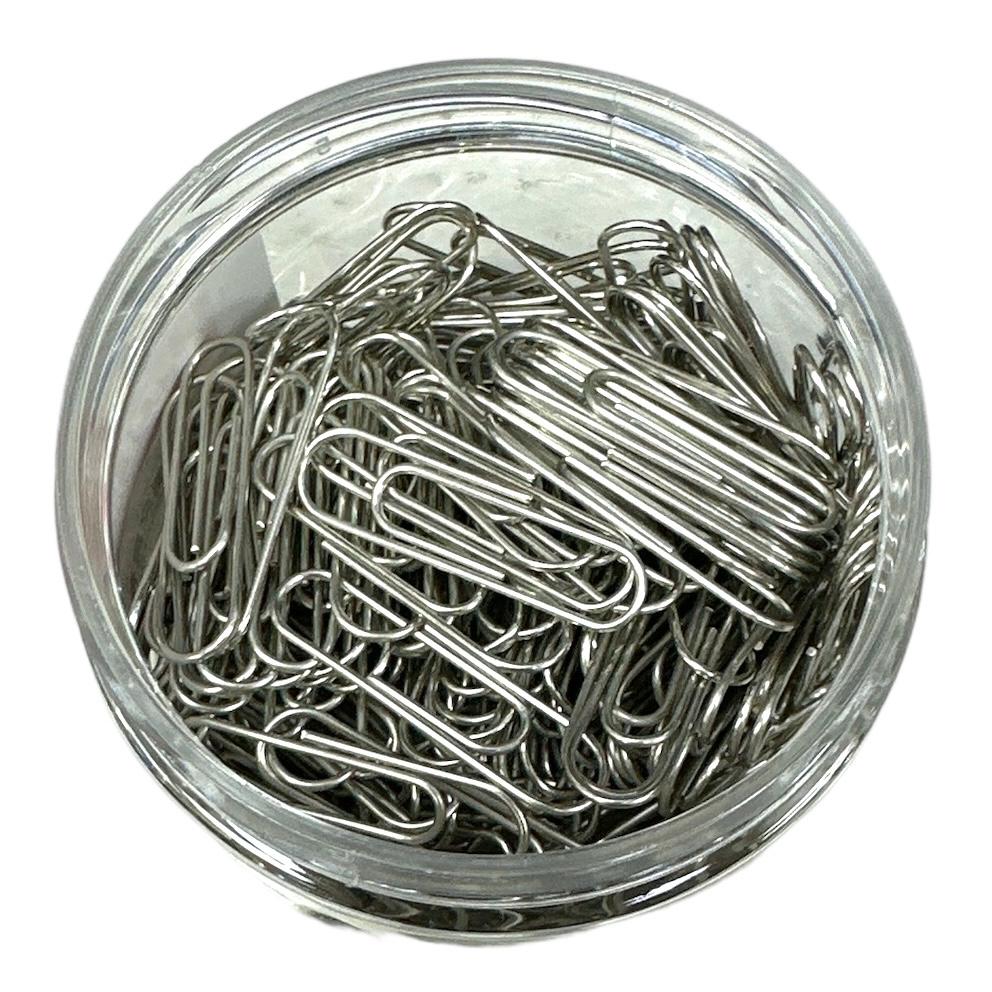 Silver Paper Clips DL3951 28 mm 180 pcs || كليبسات ورق فضية ٢٨ مم ١٨٠ كليبس