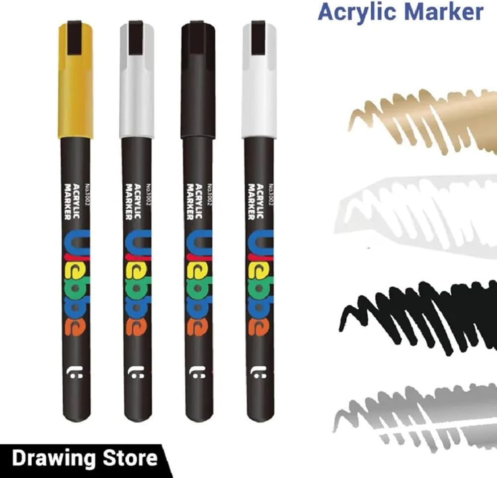 Ulebbe Acrylic Marker 36 Colors For Painting on All Surfaces || الوان اكريليك ماركر يوليبي ٣٦ لون للرسم على جميع الاسطح