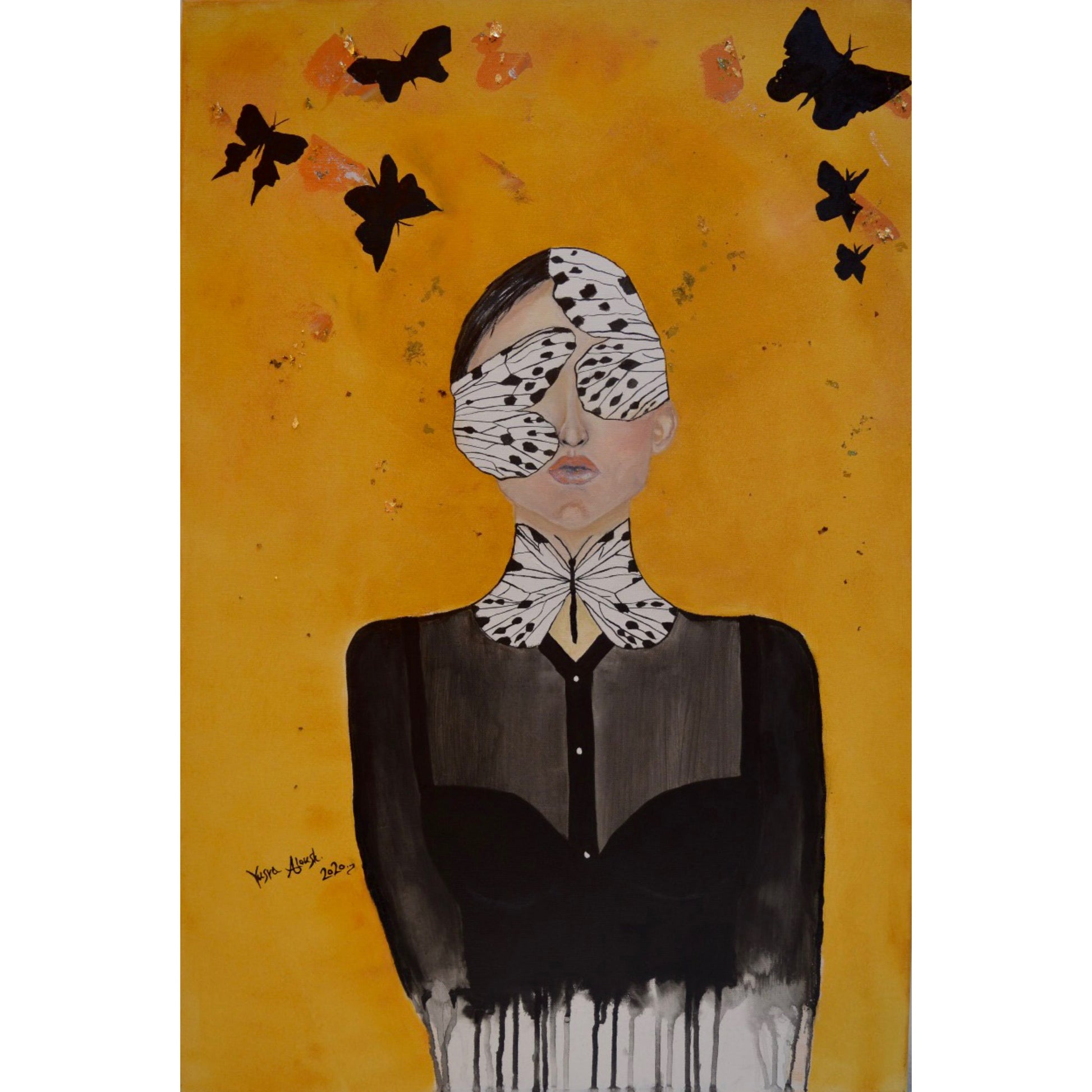 انثى بانفاس فراشه