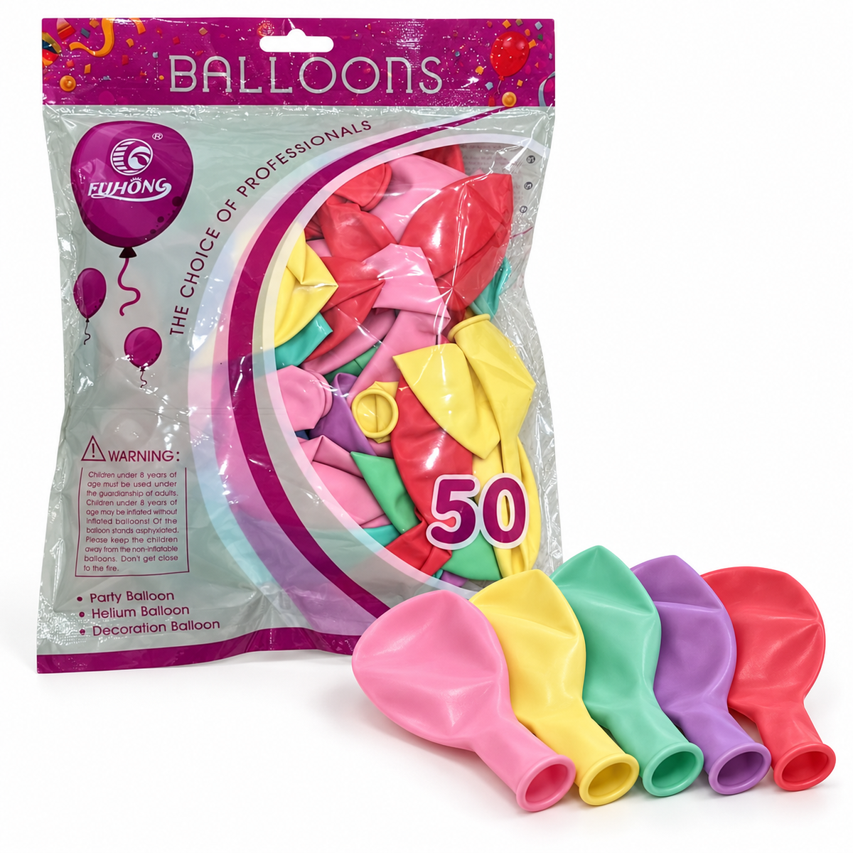 Balloon Bag Pastel Colors 50 || كيس بالونات ٥٠ حبة الوان باستيل