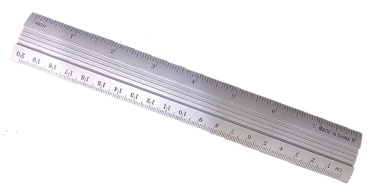 Aluminum Scale Ruler 20 cm || مسطرة الومنيوم 20 سم