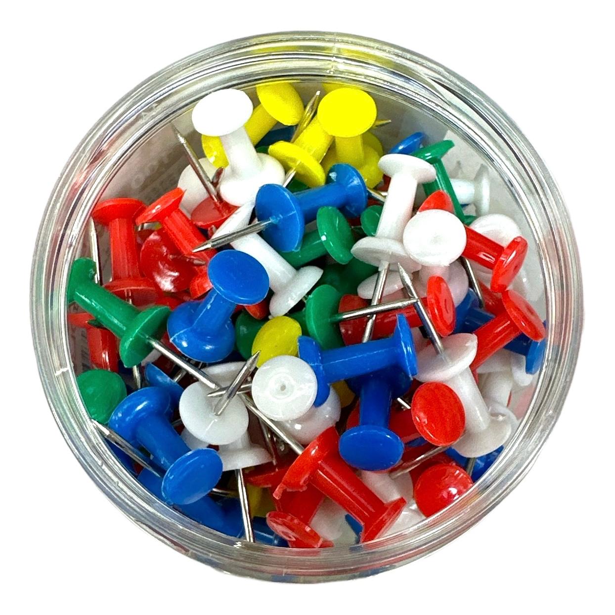 Colored Thumbtack DL3904 9x10 mm 100 pcs || دبابيس ضغط ملونة ٩*١٠ مم ١٠٠ دبوس