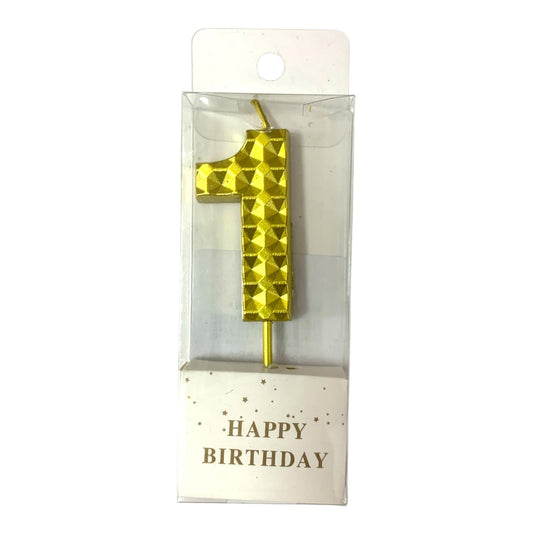Birthday Candles Golden Color Bubbles from 0-9 || شموع اعياد ميلاد لون ذهبي فقاعات من ٠-٩