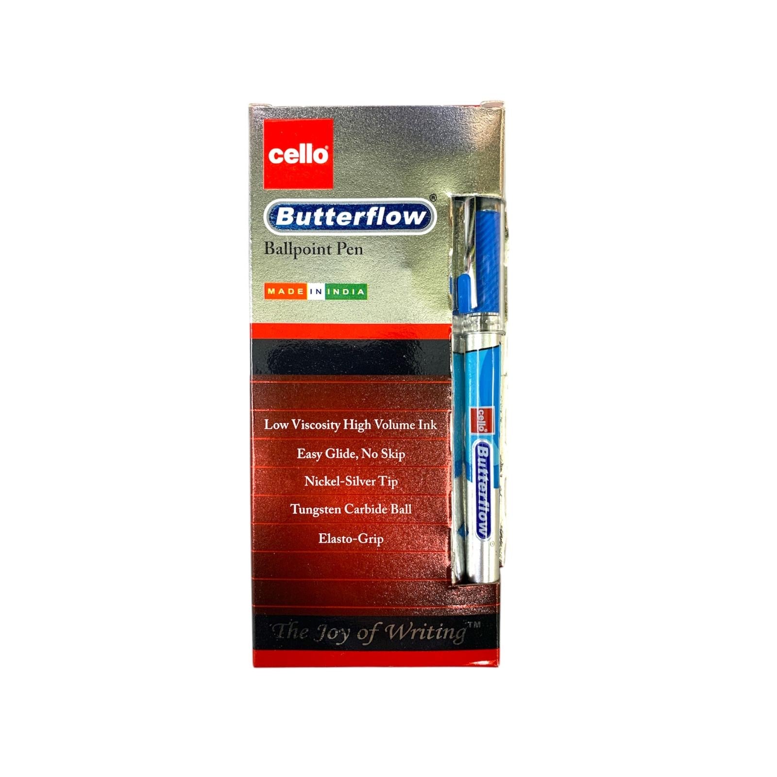 Cello Butterflow Ballpoint Pens 12 Pcs || باكيت اقلام حبر سيلو بترفلو ١٢ قلم