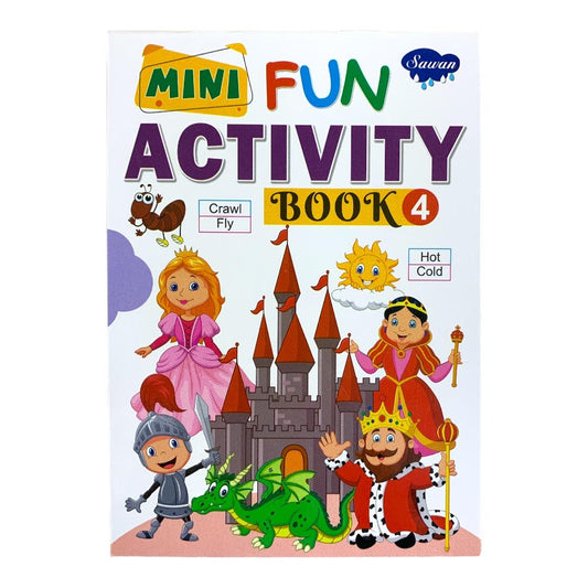 Sawan Mini Fun Activity Book 4|| دفتر نشاطات الاطفال الممتع ٤