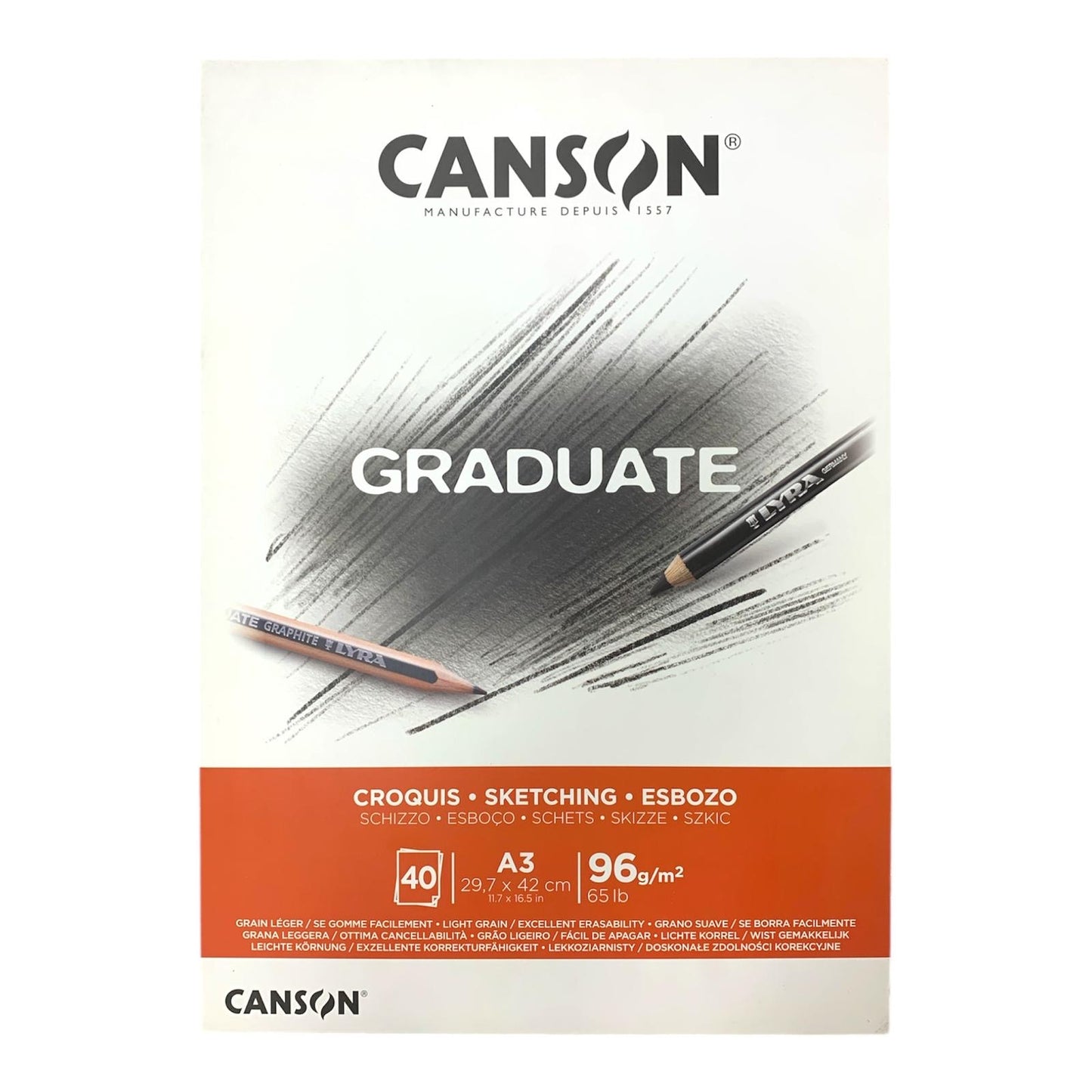 Canson® Graduate Sketching A3 ||  كراسة رسم سكتش كانسون حجم اي ثري