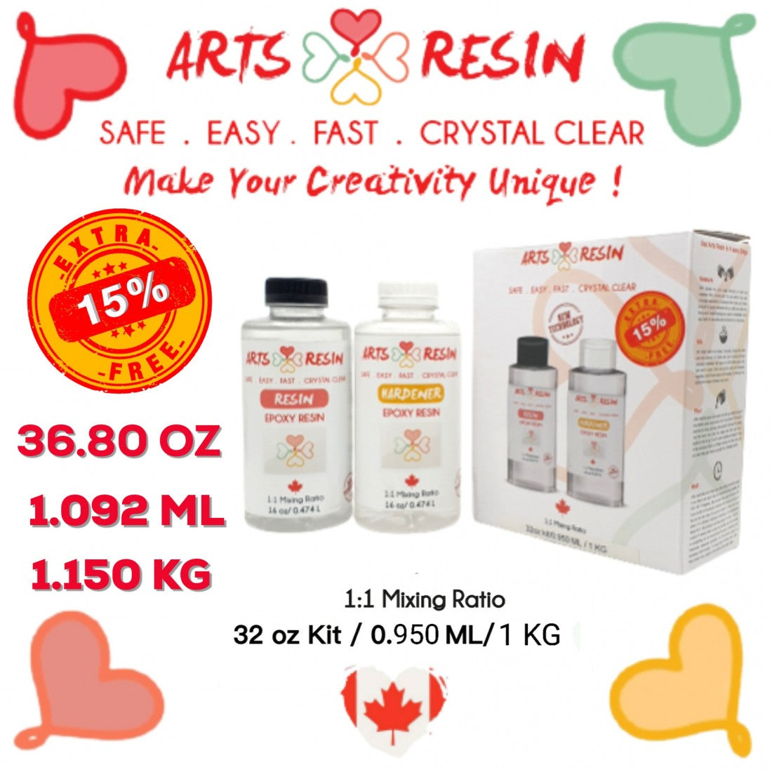 Arts Resin 1 KG || ارتس ريزن ١ كيلو