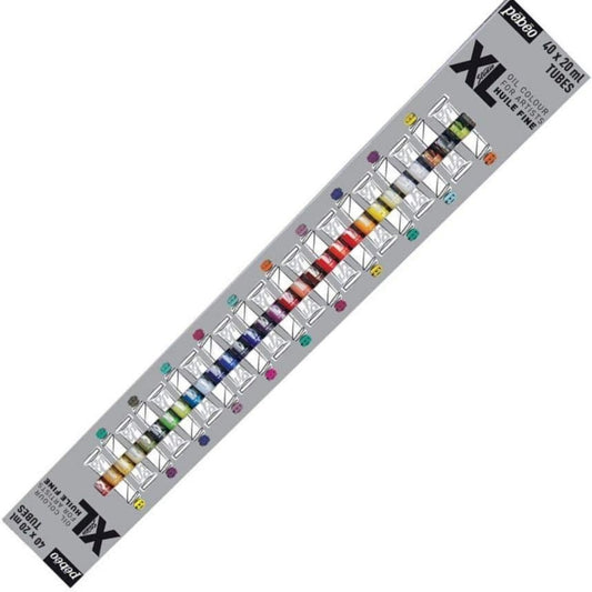 Pebeo studio XL fine oil color set of 40 tubes x 20ml || الوان بيبيو الزيتيه بشكل جديد 40 لون 20 مل