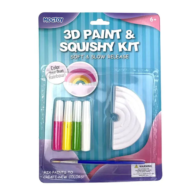 Mogtoy 3D Paint And Squishy Kit Rainbow || موج توي مجموعة تلوين سكوشي ثري دي شكل رينبو