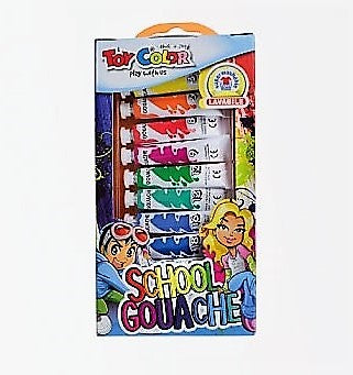 Toy Color Gouache Tubes 7.5 ml || الوان قواش توي كولر الايطاليه
