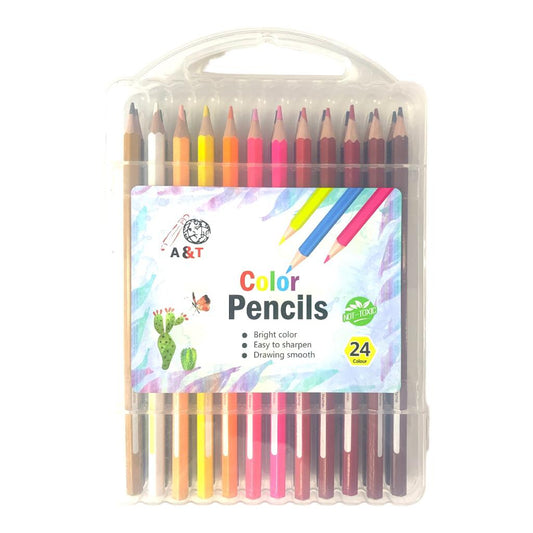 A&T Color Me Colored Pencils 24 Colors || الوان خشبية كولور مي⁩ ٢٤ لون