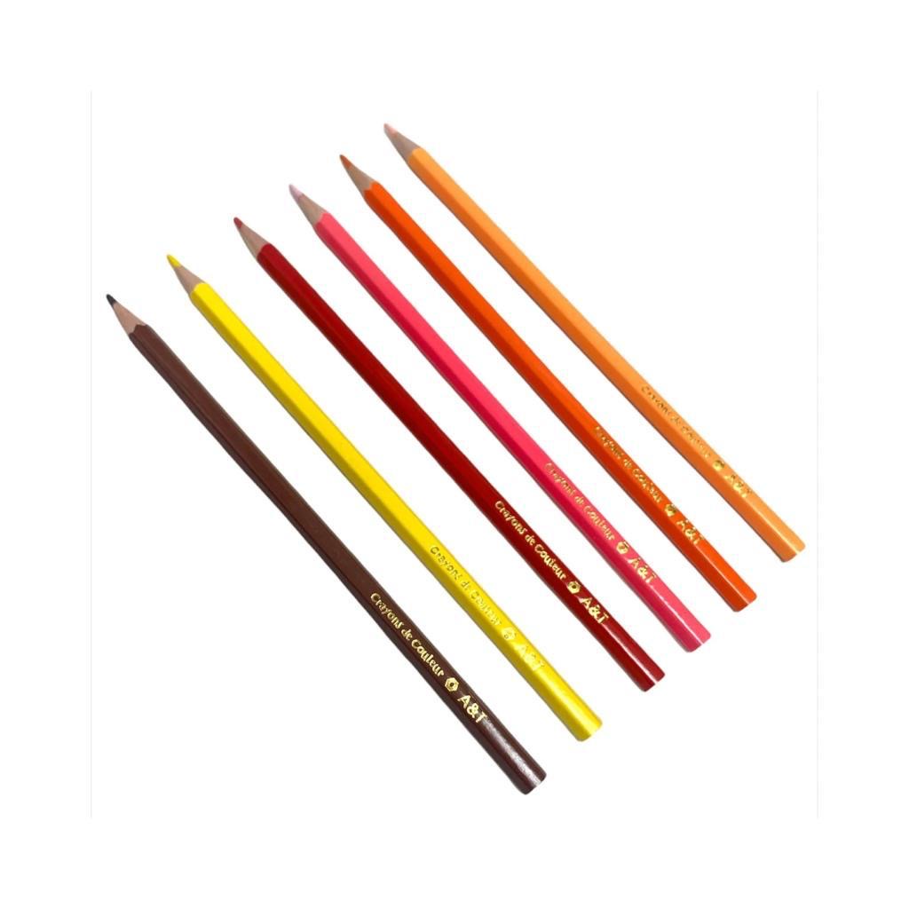 A&T Color Me Colored Pencils 24 Colors || الوان خشبية كولور مي⁩ ٢٤ لون