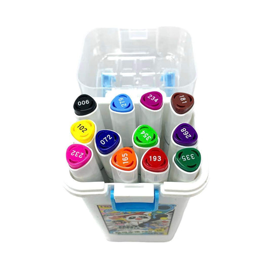 A&T Crazy Astronaut Sketch Marker 12 Colors || الوان سكيتش ماركرز الفضائي ١٢ لون