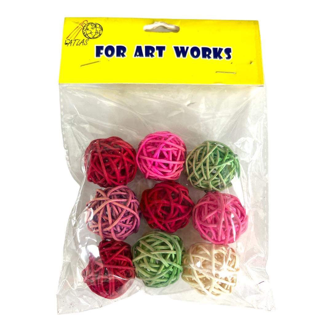 9 Pack Rattan Balls || كرات قش شد ٩ حبة