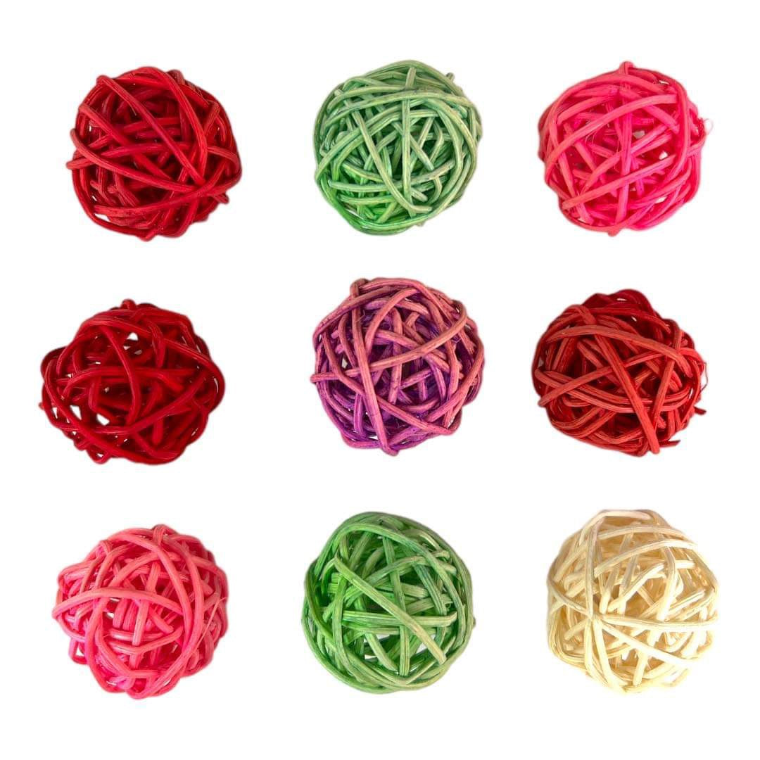 9 Pack Rattan Balls || كرات قش شد ٩ حبة