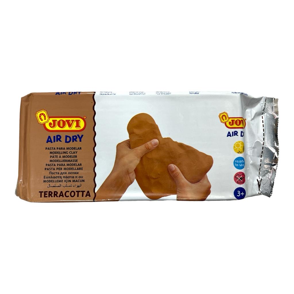 Jovi Air Dry Modeling Clay 1 Kg Terracotta Color || عجينة تشكيل طين صلصال جوفي لون بني ١ كج