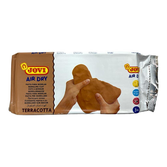 Jovi Air Dry Modeling Clay 1 Kg Terracotta Color || عجينة تشكيل طين صلصال جوفي لون بني ١ كج