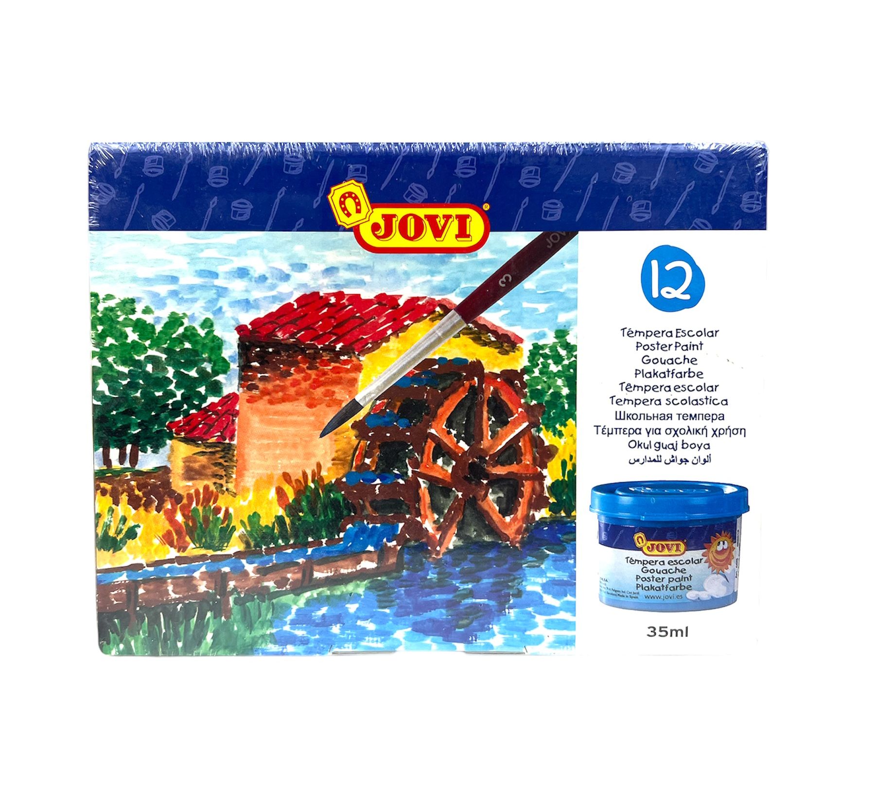 Jovi Tempra Gouache Color Set of 12 || الوان قواش جوفي ١٢ لون