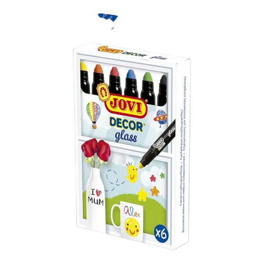 Jovi Decor Glass for Multi Surface Use || ألوان زجاج جوفي ديكور للأسطح المتعددة، 6 ألوان