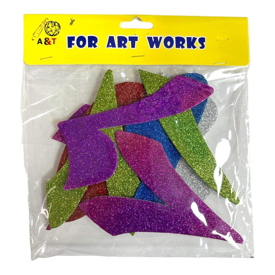 A&T Foam Glitter Arabic Numbers || ارقام فوم عربي اي اند تي