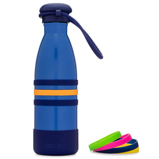 Yumbox Ocean Blue Aqua Water Bottle with Strap