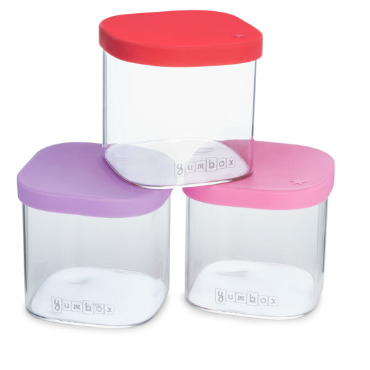 Yumbox Chop Chop Glass Cubes -Juicy Set - Set of 3 Lunch Box