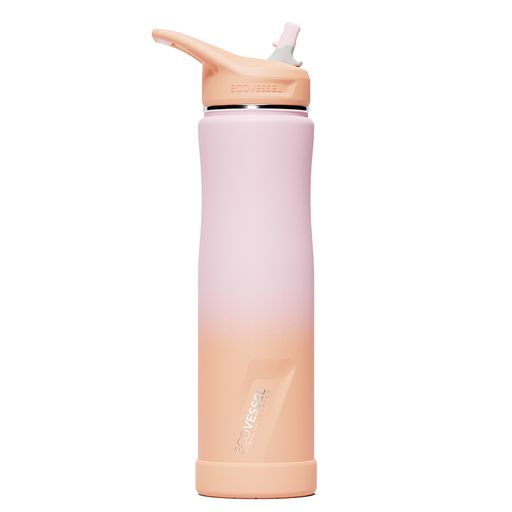 Ecovessel SUMMIT 24 oz - TriMax® Insulated Stainless Steel - Coral Sands Water Bottle