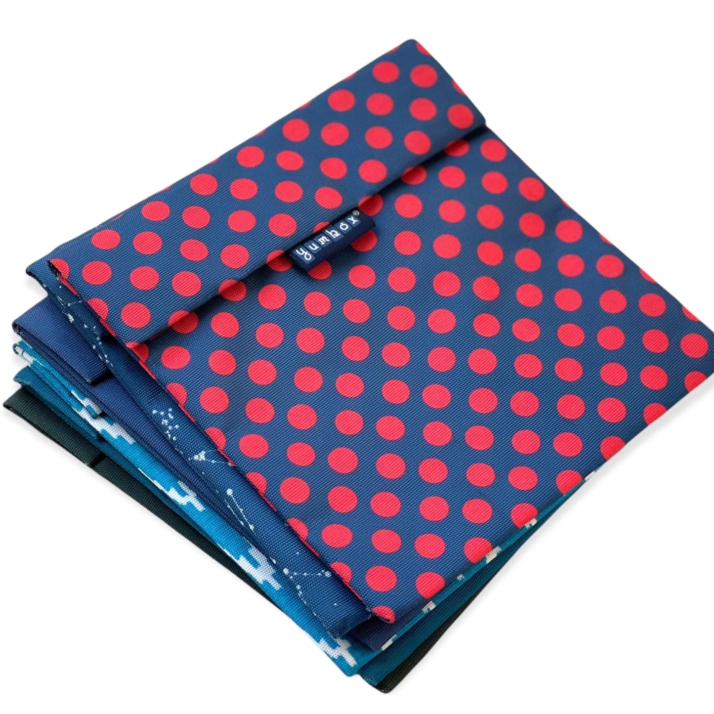 Yumbox Reusable Sandwich & Snack Baggies - Zesty Polka Dots