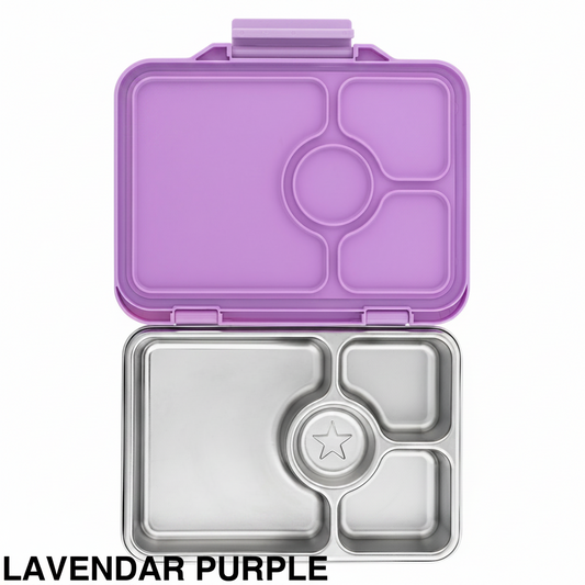 Yumbox Pret Stainless Steel Lunch Box - Lavender Purple || علبة غداء يامبوكس Pret ستانلس ستيل - لافندر بنفسجي