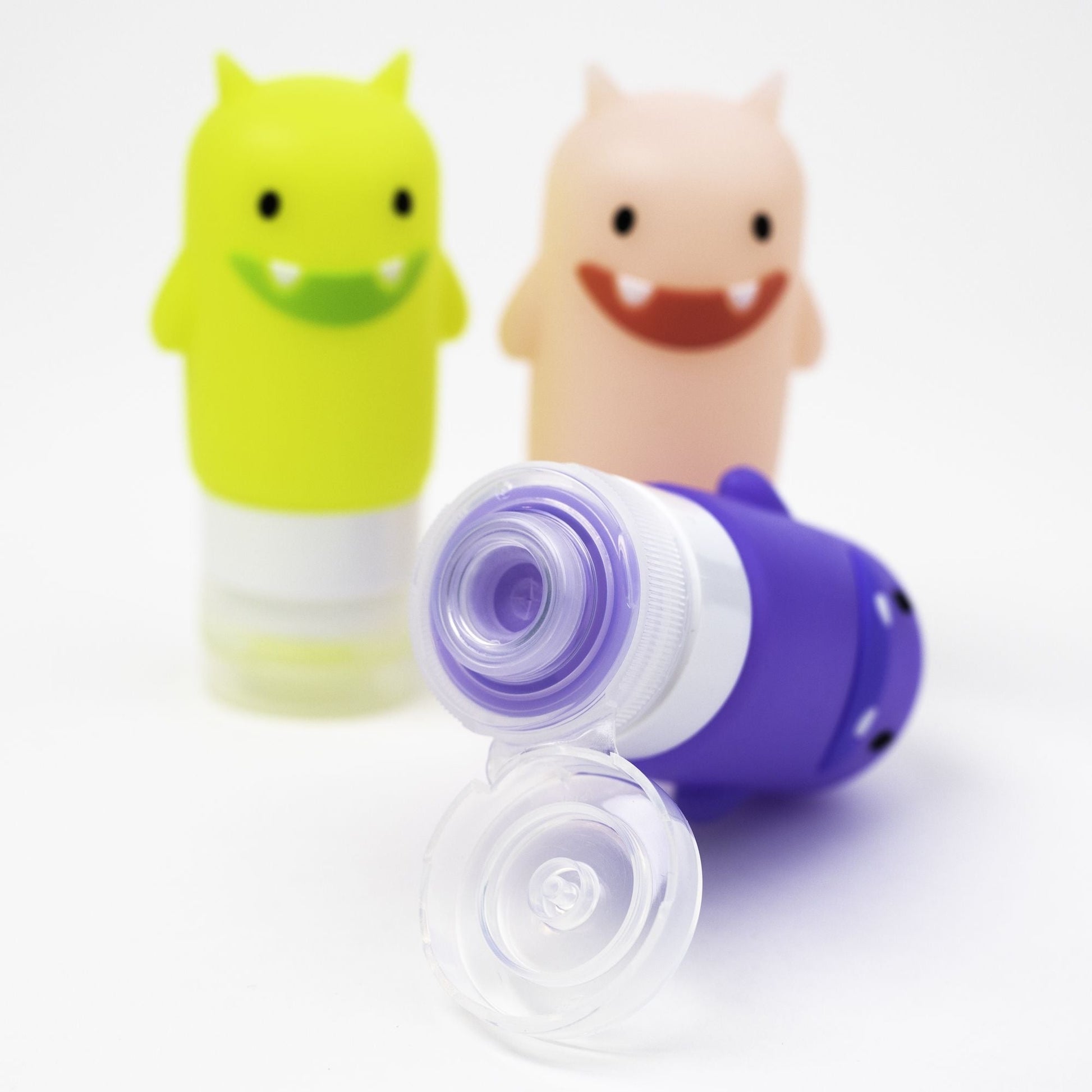 FUNNY MONSTERS - SILICONE CONDIMENT SQUEEZE BOTTLES (SET OF 3)