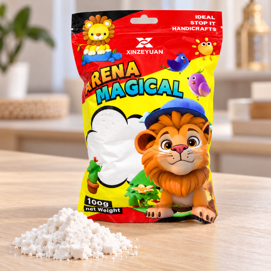 XINZEYUAN Magical Sand 100 g - White || رمل سحري XINZEYUAN 100 جم - أبيض