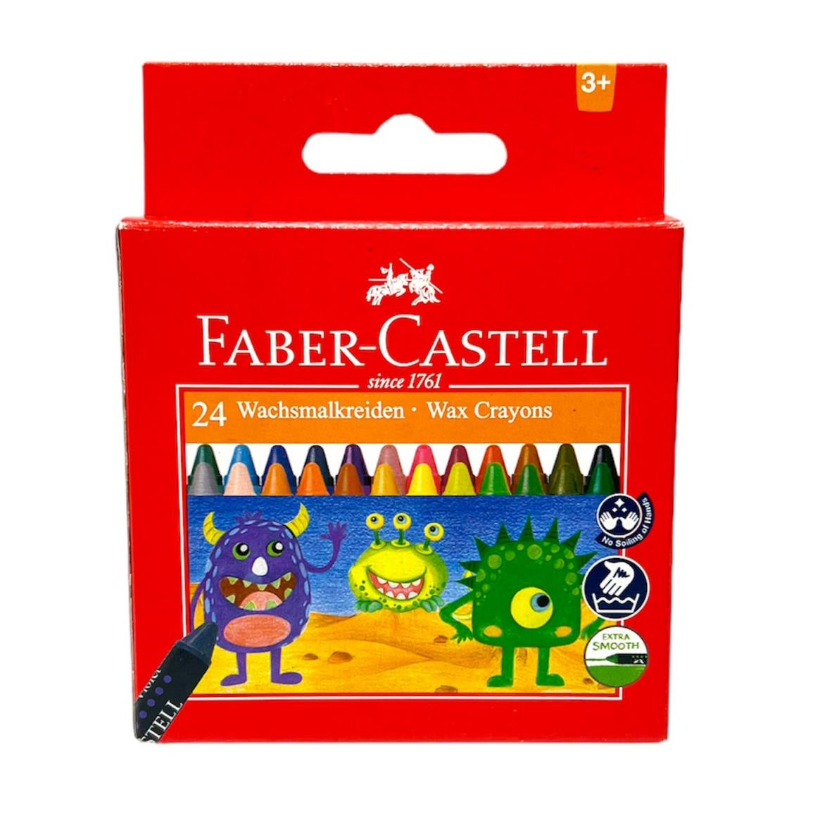 Faber Castell Wax Crayons 24 Colors || الوان شمعية فيبر كاستل ٢٤ لون