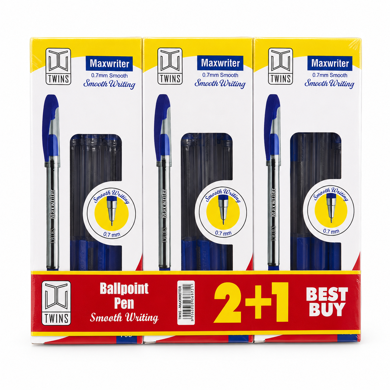 Twins Pens Package Max Writer 3 Pack || مجموعة اقلام حبر توينز ماكس رايتر 3 باكيت