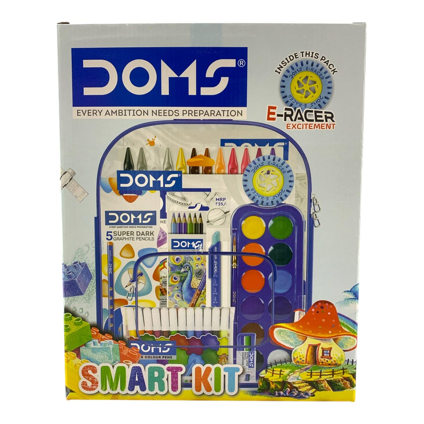 DOMS Smart Kit Art & Stationery Set 11 pcs Set || بوكس دومز قرطاسية 11 قطعة