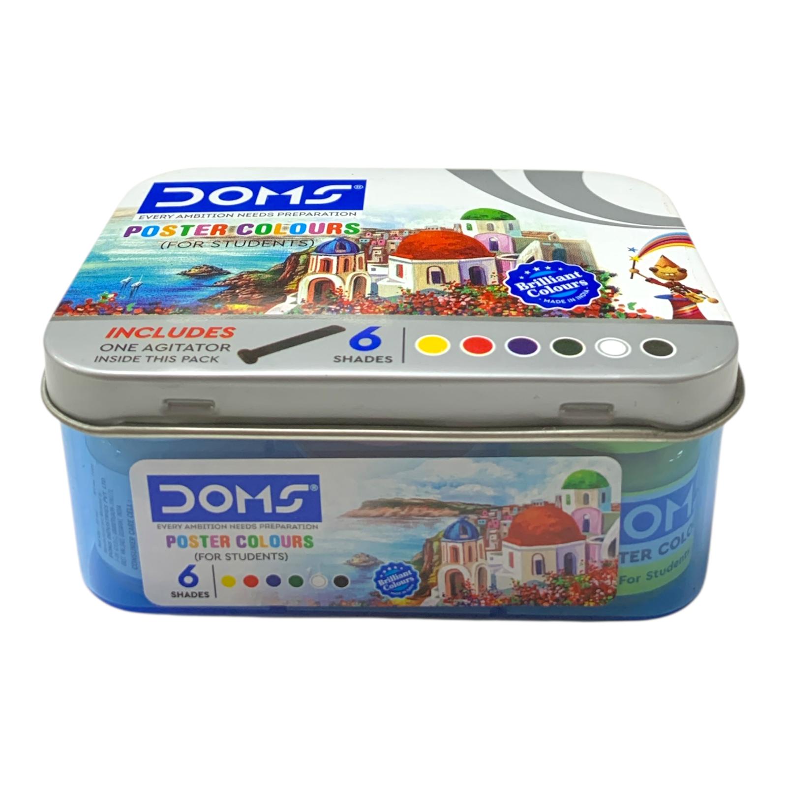 DOMS 6-Shade Poster Colours Set || الوان بوستر دومز 6 الوان