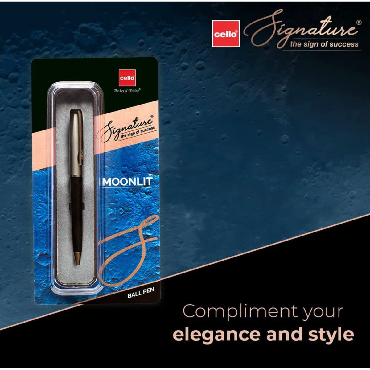 Cello Signature Moonlight Ball Pen || قلم سيلو مونلايت