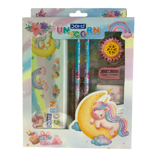 DOMS Unicorn Stationery Set Back-to-School Kit || مجموعة قرطاسية يونيكورن من دومز