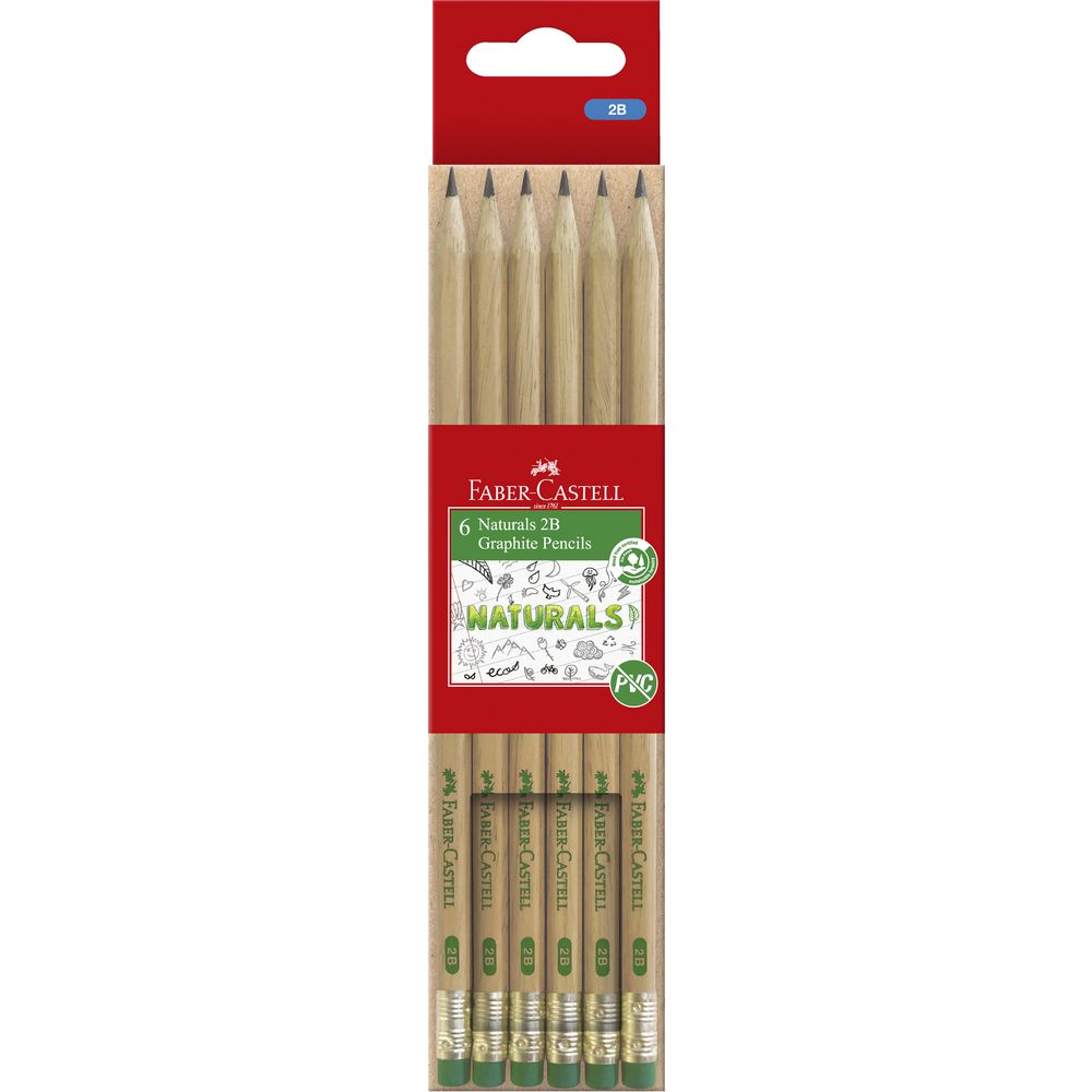 Faber Castell Naturals Graphite Pencils || اقلام رصاص جرافيت فيبر كستل