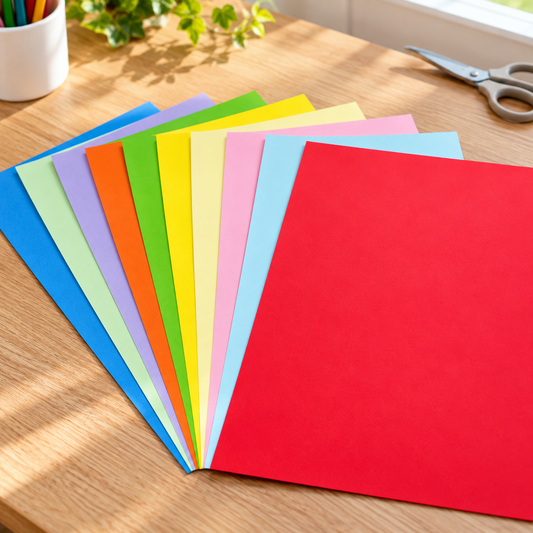A&T Colored Paper 100 pages 10 Colors || ورق ملون ١٠٠ ورقة ١٠ الوان