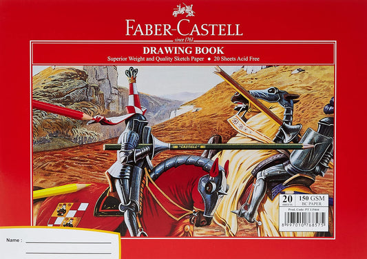 Faber Castell Drawing Book A4 20 Pages || دفتر رسم و تلوين فيبر كاستل 20 ورقه