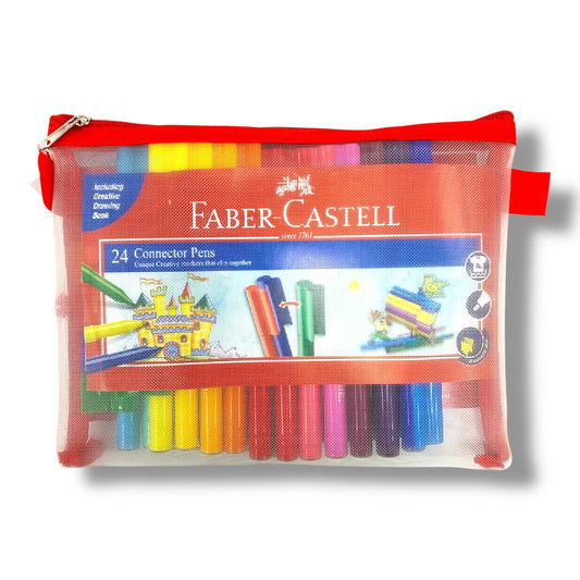 Faber Castell Connecter Marker Pens 24 Colors || الوان شينية كونكتر فيبر كاستل 24 لون