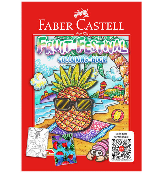Faber Castell Fruit Festival Coloring Book || دفتر تلوين للاطفال فيبر كاستل مهرجان الفواكه
