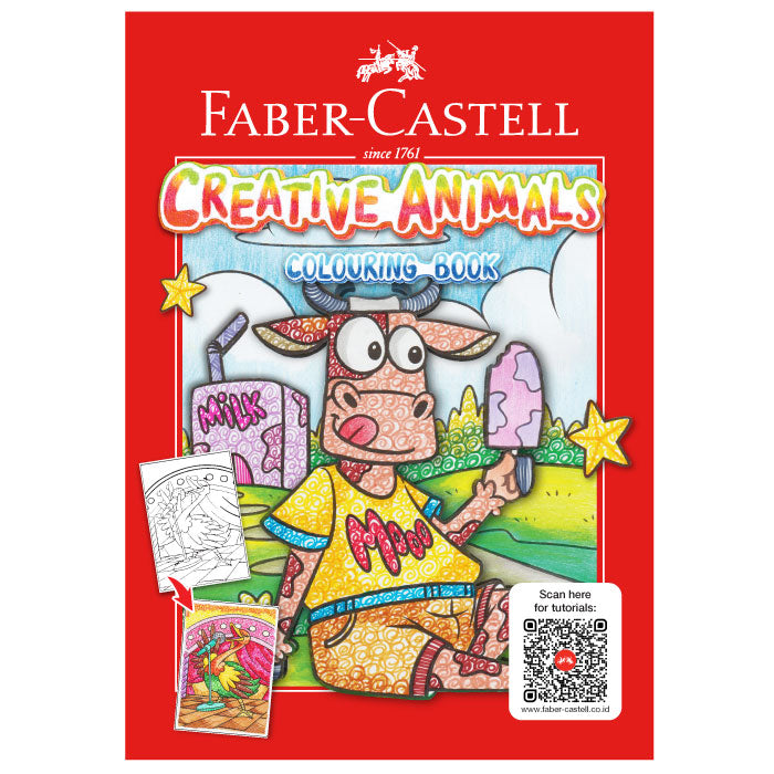 Faber Castell Creative Animals Coloring Book || دفتر تلوين للاطفال فيبر كاستل الحيوانات المبدعة