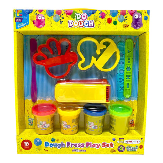 Do Dough 10 Pc Press Play Set || لعبة طين صلصال دو دوه مجموعة ضغط ١٠ قطعة 