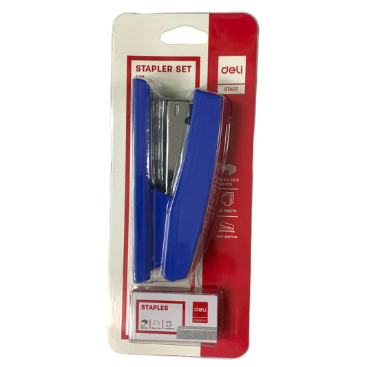 Deli Stapler Set 0311 Blue Color || دباسة ديلي ٠٣١١ لون ازرق