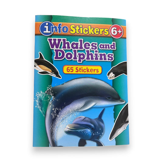 Children Activity Info Stickers 65+ Pcs Whales and Dolphins || نشاطات الاطفال دفتر سنيكرات 65+ ملصق الحيتان و الدلافين
