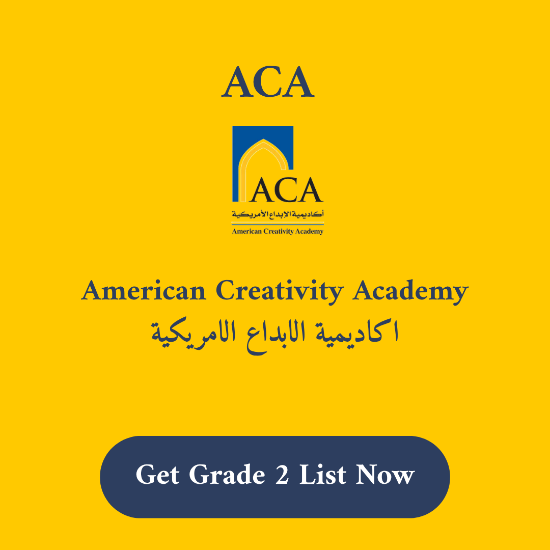 ACA American Creativity Academy School Supply List Grade 2 Lt