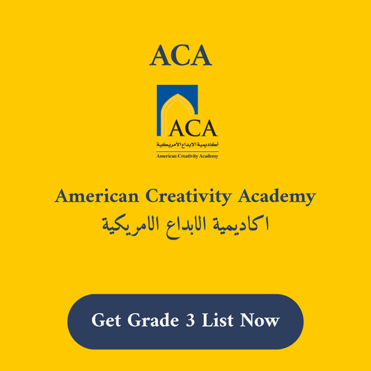 ACA American Creativity Academy School Supply List Grade 3