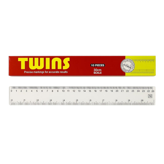 A&T Back to school Offer 10 Rulers 30 cm 12 inches || عرض قرطاسية العودة الى المدرسة علبة مساطر 10 حبة 30 سم 12 انش اي اند تي