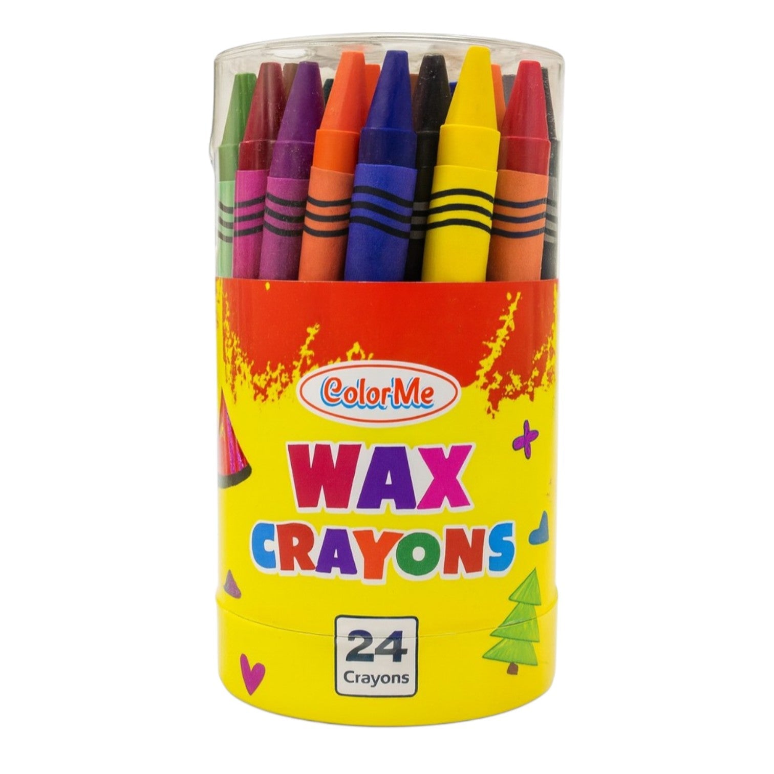 A&T Colored Wax Crayons 24 Colors || الوان شمعية اي اند تي 24 لون